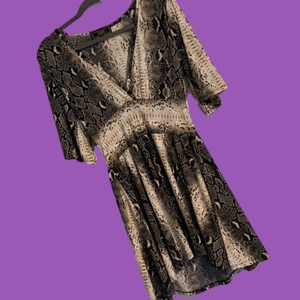 Snake print dress